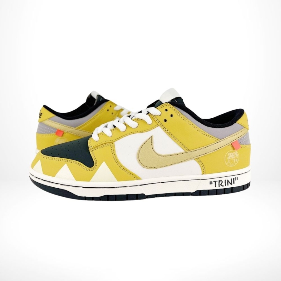 Nike SB Dunk Low Grey Liminous Yellow White - Image 3