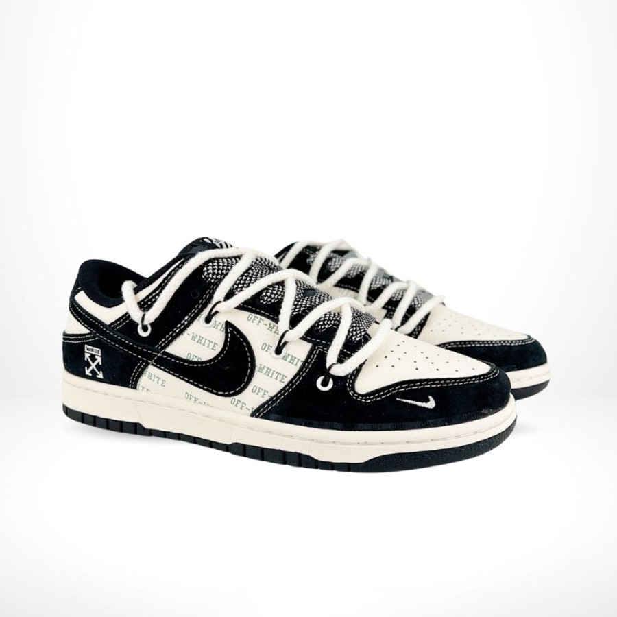 Nike SB Dunk Low X Off White Black White - Image 2