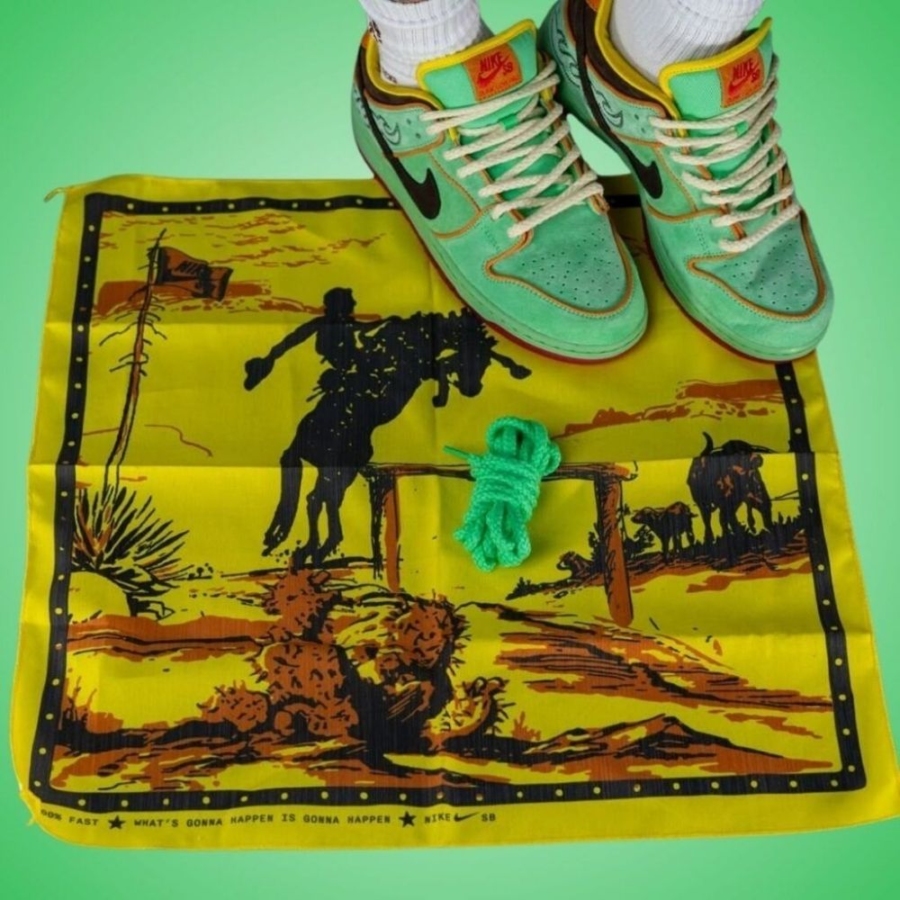 On-foot of the Air Nike SB Dunk Low