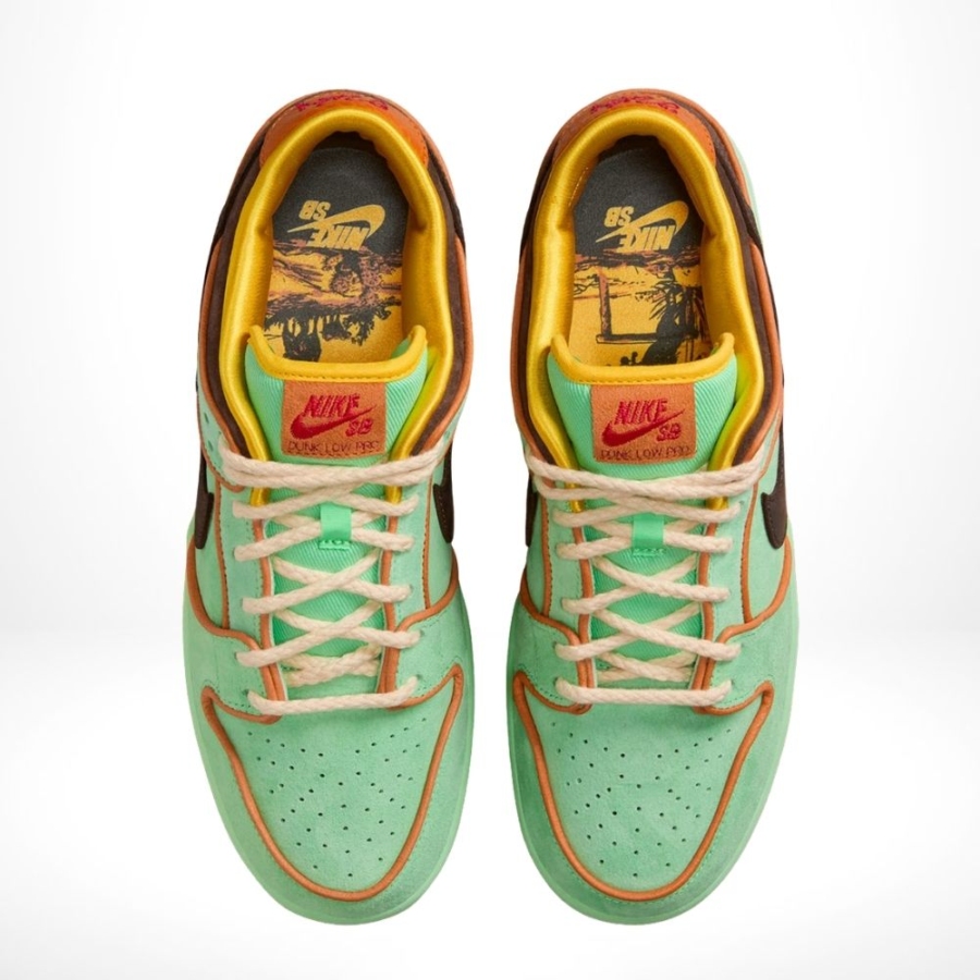 Top-down view of the Air Nike SB Dunk Low