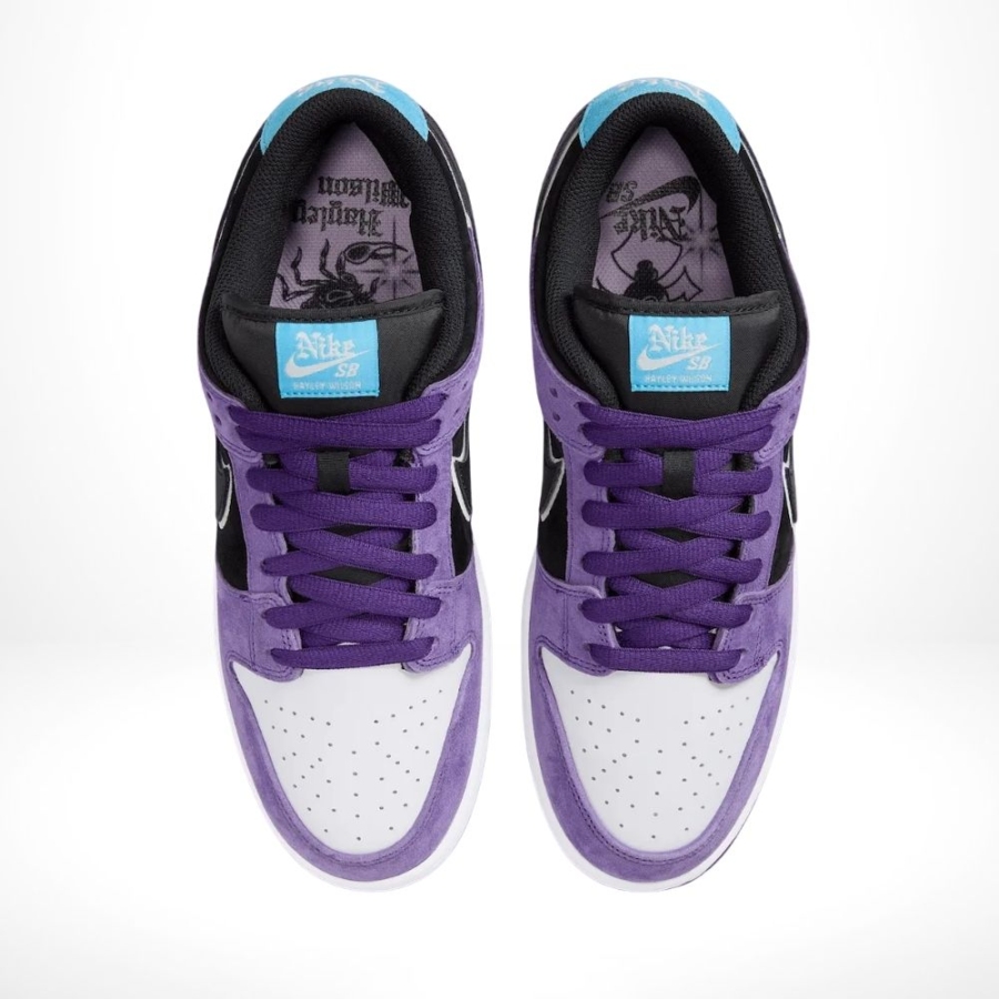 Top-down view of the Nike SB Dunk Low