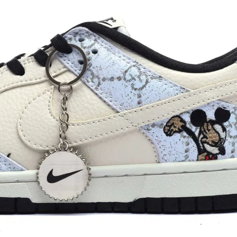 Nike Dunk Low X Gucci Mickey White Cream - Image 6