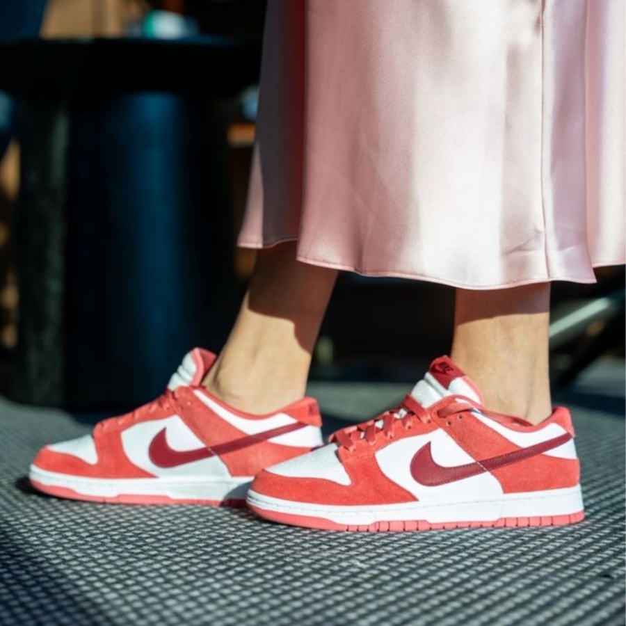 On-foot of the Air Nike Dunk Low