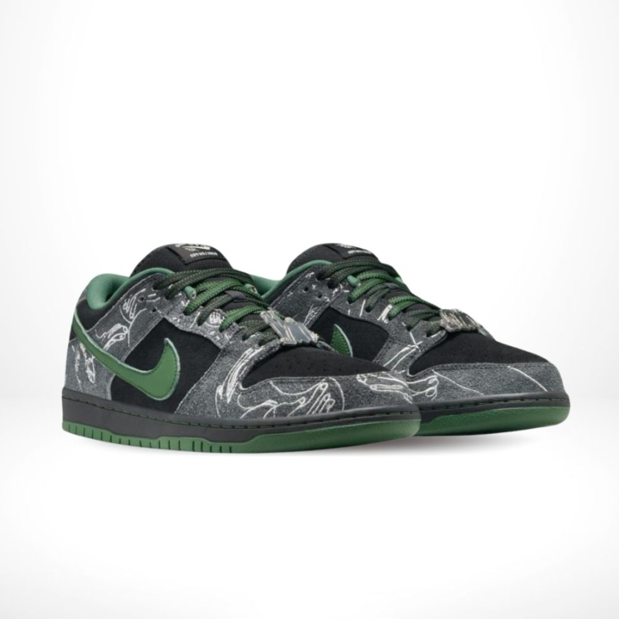 Nike SB Dunk Low Pro X There Anthracite And Gorge Green - Image 2