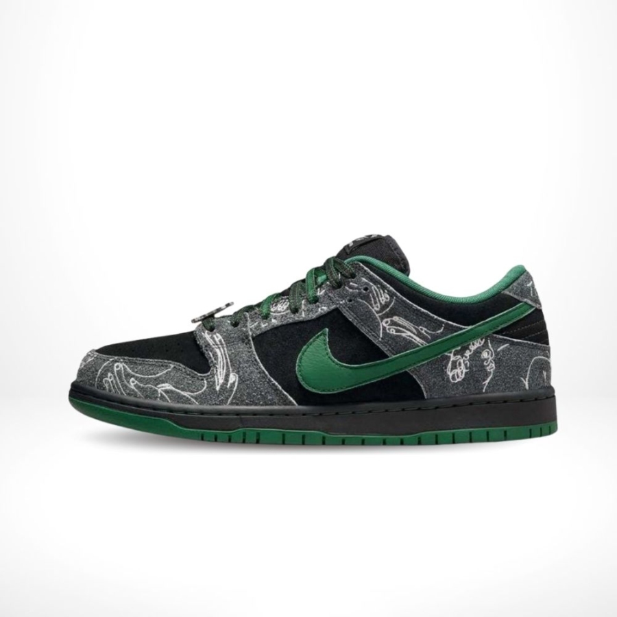 Medial side view of the Nike SB Dunk Low