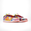 Angled front view of a full pair of Nike SB Dunk Low