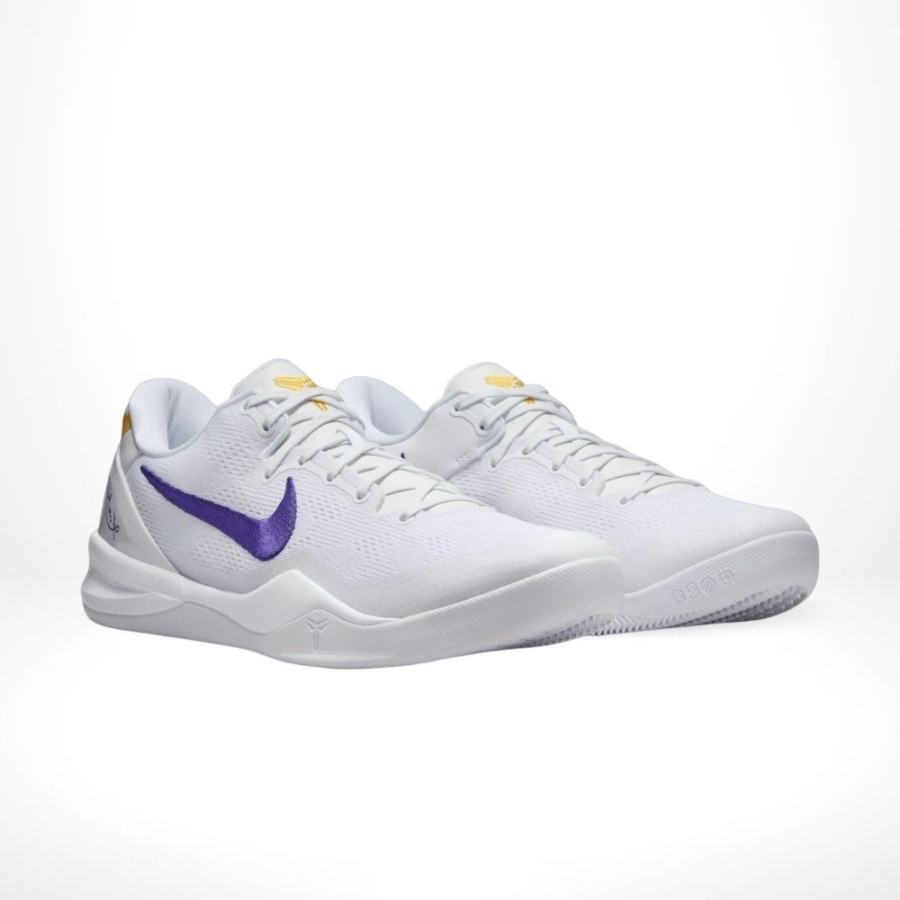 Nike Kobe 8 Protro Lakers Home White  - Image 2
