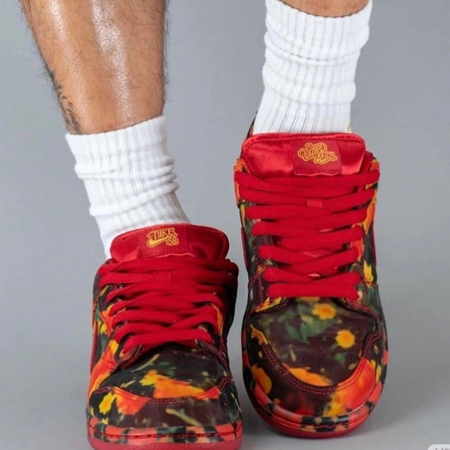 On-foot of the Air Nike SB Dunk Low