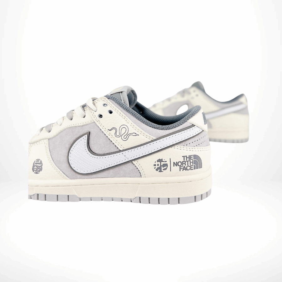 Nike SB Dunk Low Retro X The North Face Snake Year Cream White Grey - Image 3