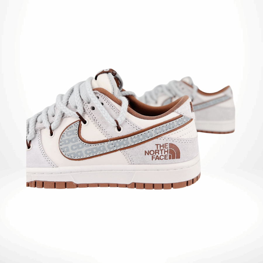 Nike SB Dunk Low X The North Face X CDG Gray Brown - Image 3