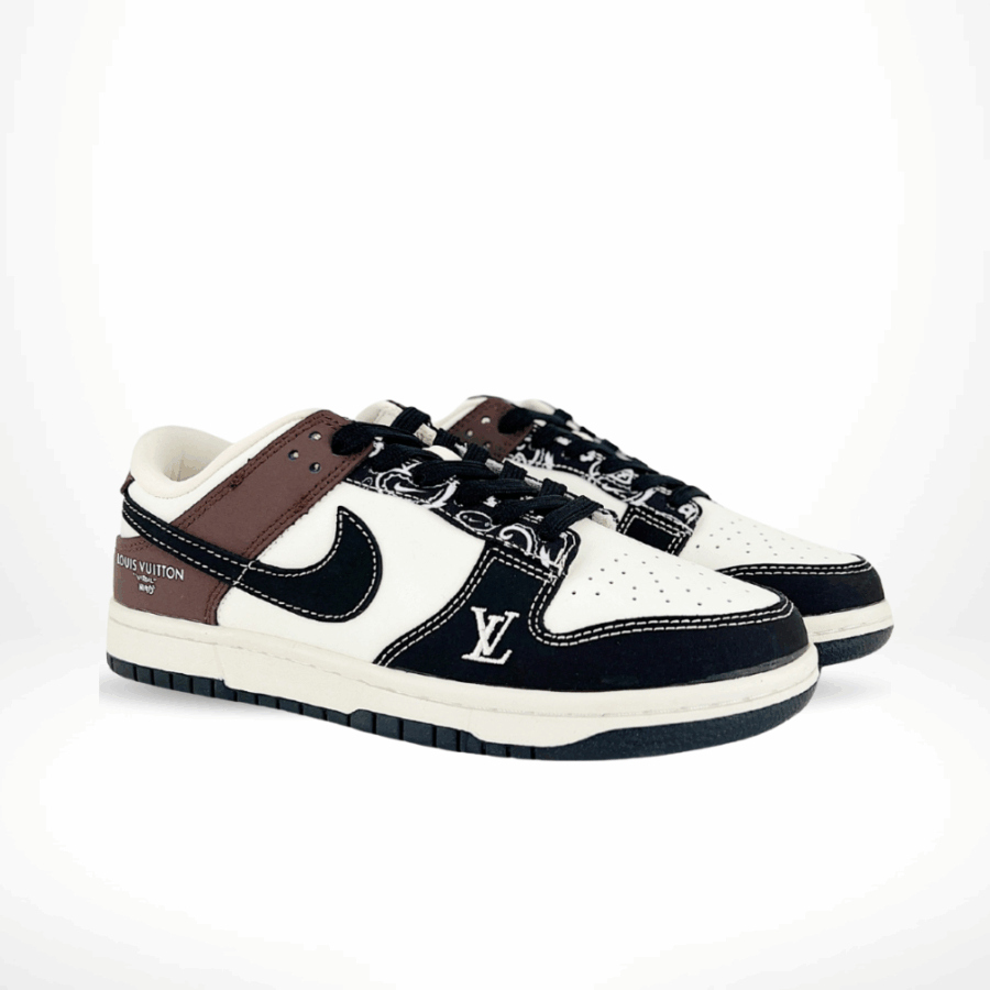 Nike SB Dunk Low X Louis White Black Brown - Image 2