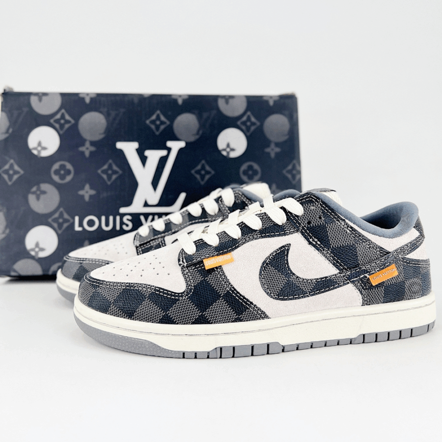 Nike SB Dunk Low X Louis Vuitton White Black  - Image 7
