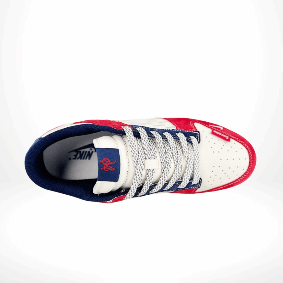 Top-down view of the Nike SB Dunk Low
