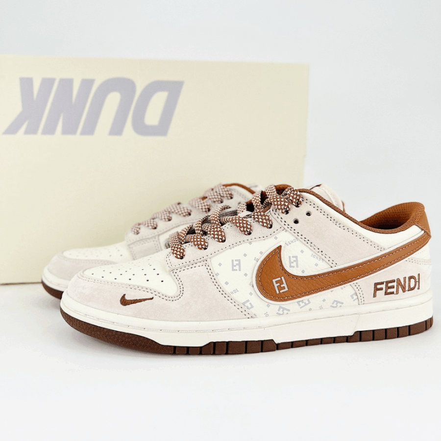 Nike SB Dunk Low X Fendi Joint Pig Eight Brown Hook - Image 7