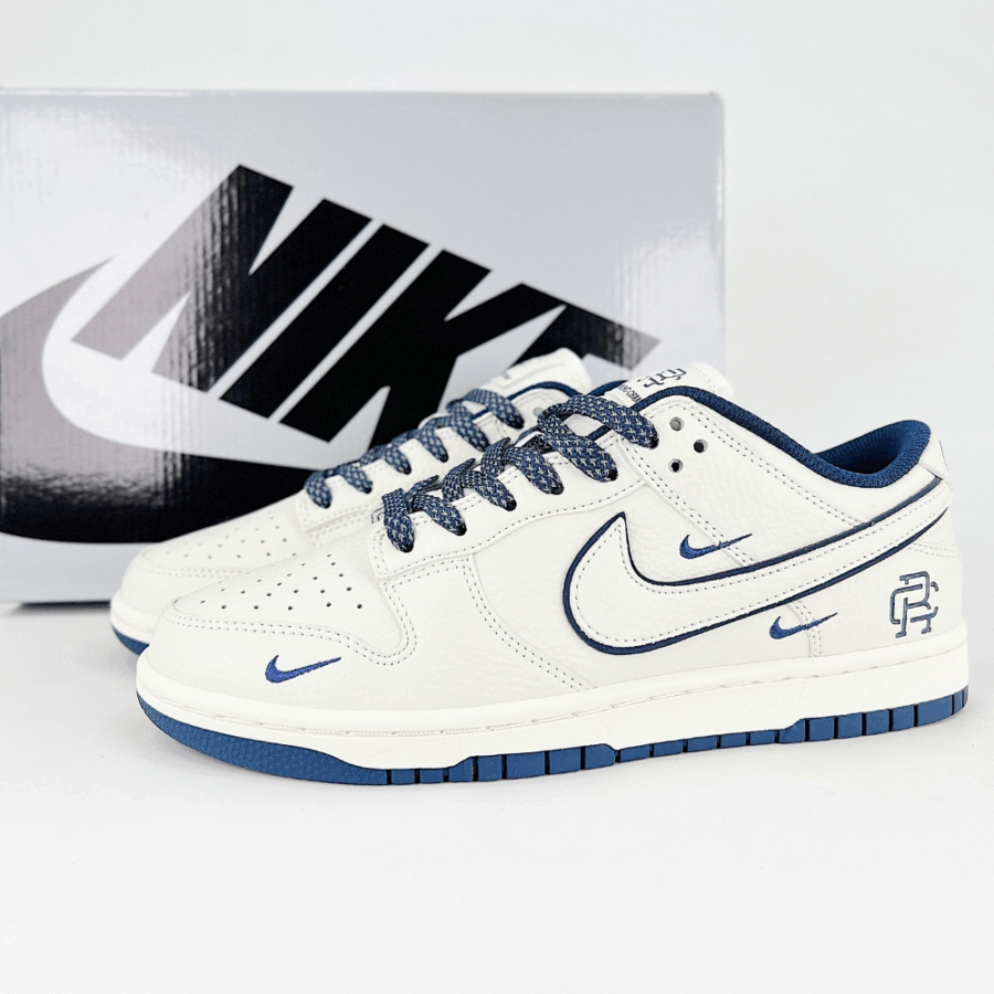Nike SB Dunk Low Defending Champion Joint Three Hook Beige Dark Blue - Image 7