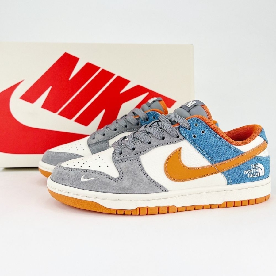 Nike DB Dunk Low X The North Face Grey Navy - Image 7