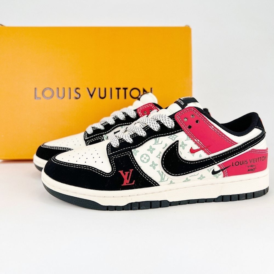Nike SB Dunk Low X Louis Vuitton Red - Image 7
