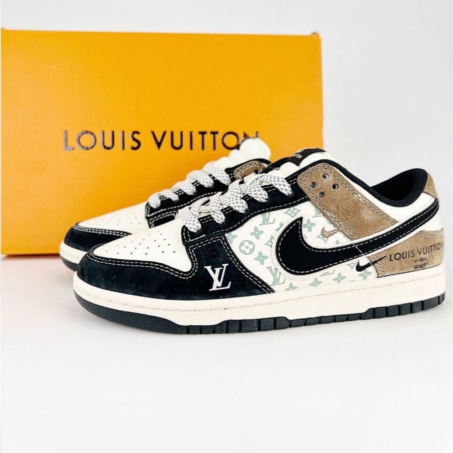 Nike SB Dunk Low X Louis Vuitton Brown - Image 7