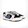 Angled front view of a full pair of Nike SB Dunk Low