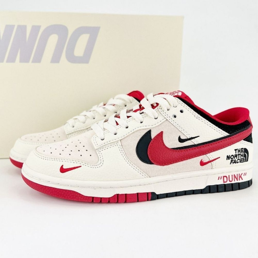 Nike SB Dunk Low X The North Face Red Beige - Image 7