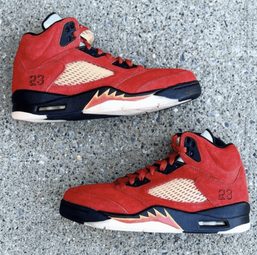 Air Jordan 5 Retro Mars For Her Martian Sunrise Black Fire Red photo review