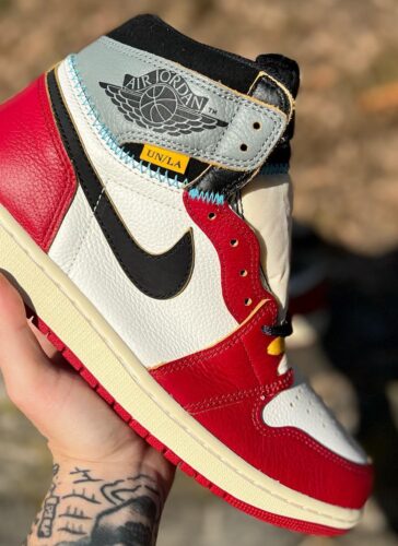 Air Jordan 1 Retro High OG X Union LA Chicago Shadow photo review