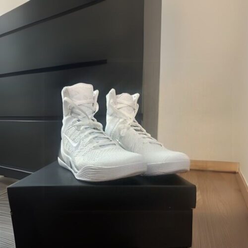 Nike Kobe 9 Elite High Protro Halo White Black photo review