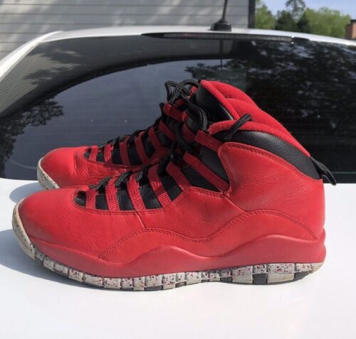 Air Jordan 10 Retro Bulls Over Broadway Red Black photo review