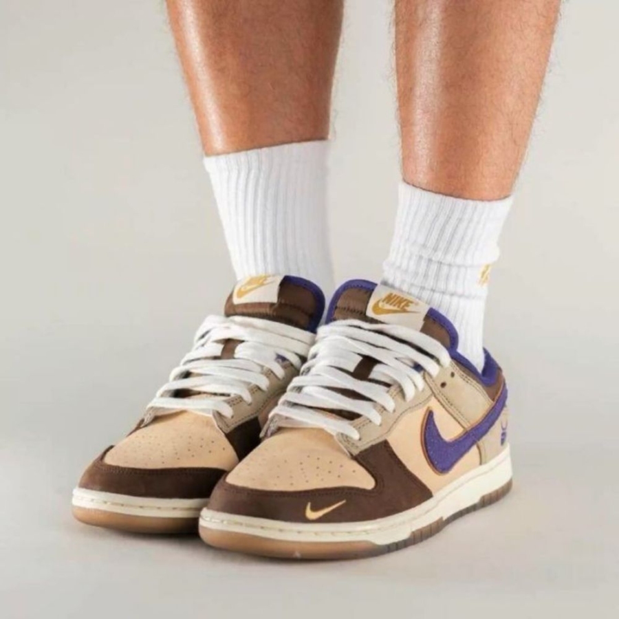 On-foot of the Air Nike Dunk Low