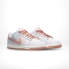 Angled front view of a full pair of Nike Dunk Low