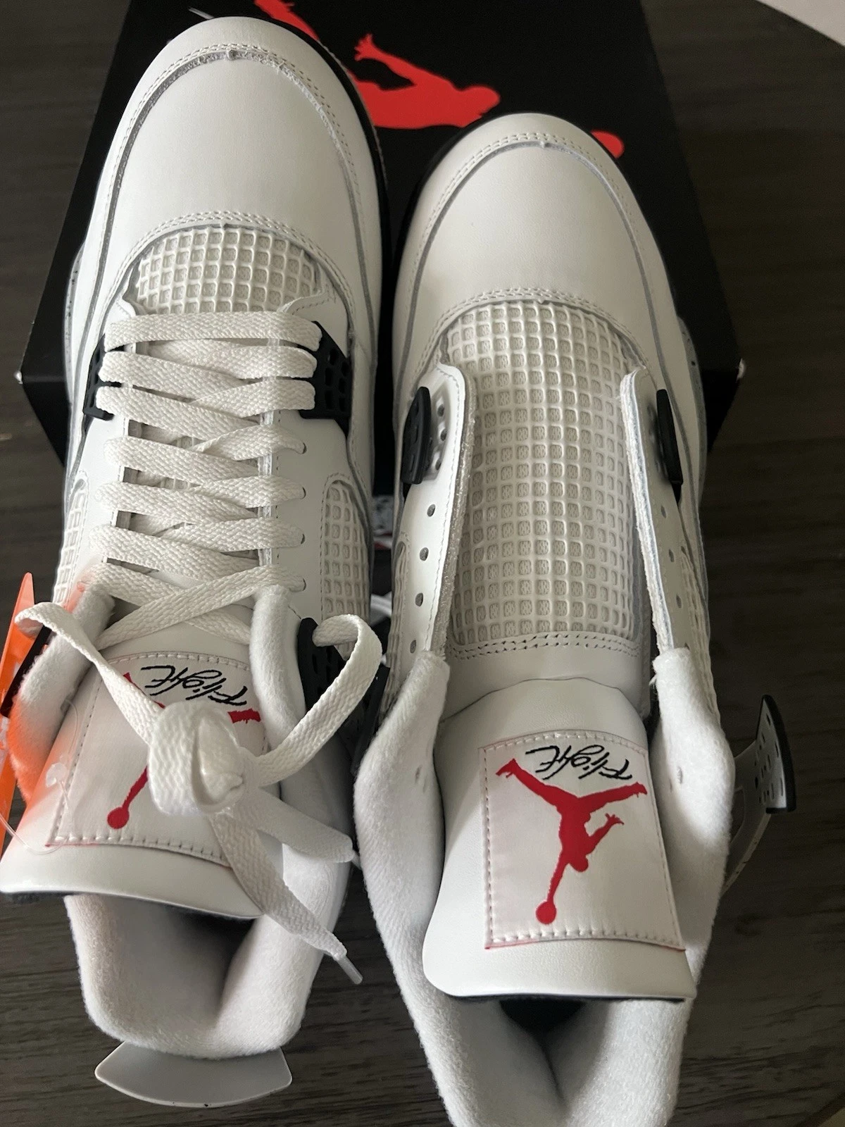 Air Jordan 4 White Cement 2025 photo review