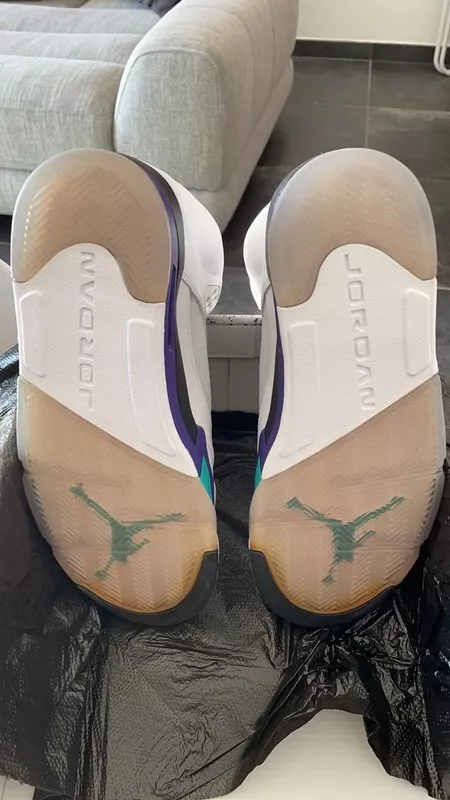 Air Jordan 5 Retro Grape White 2013 photo review