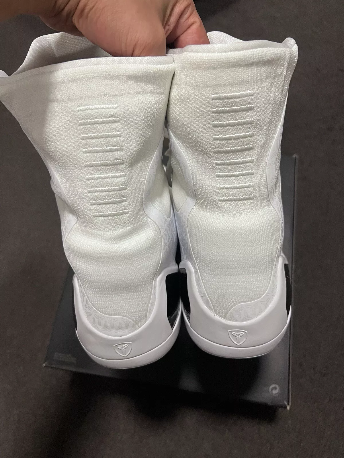Nike Kobe 9 Elite High Protro Halo White Black photo review