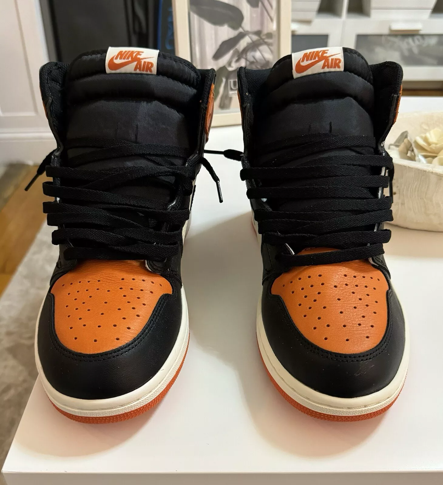 Air Jordan 1 Retro High OG Shattered Backboard Starfish Sail Black photo review
