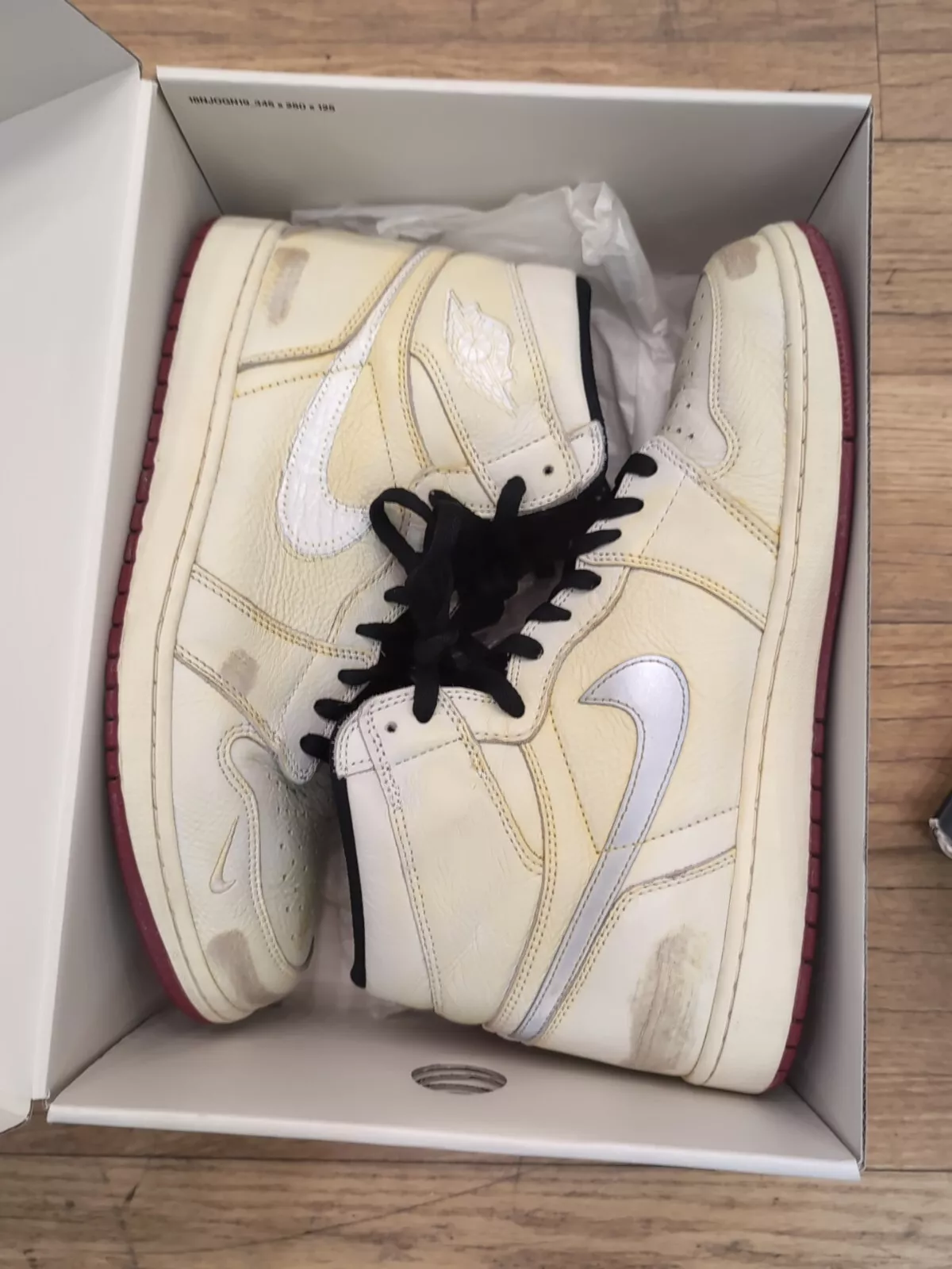 Air Jordan 1 Retro High X Nigel Sylvester Sail Varsity Red photo review