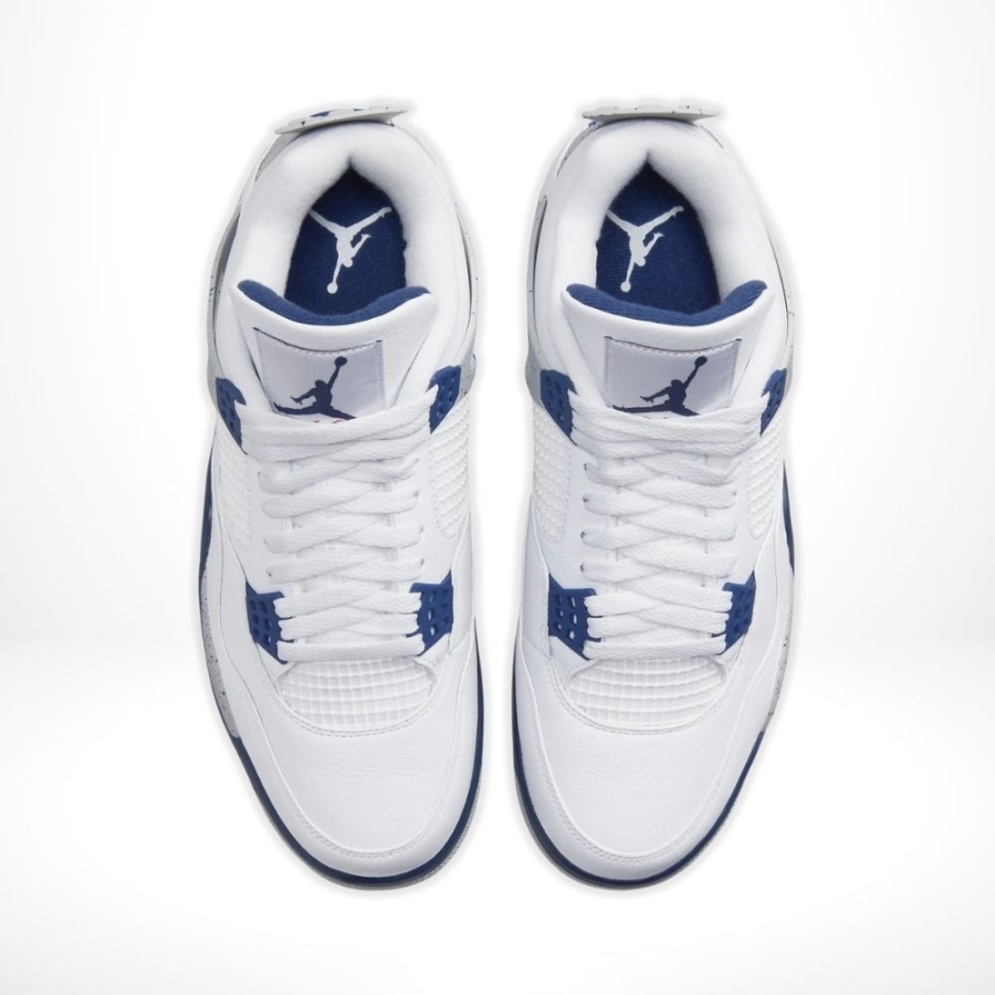 Top-down view of the Air Jordan 4