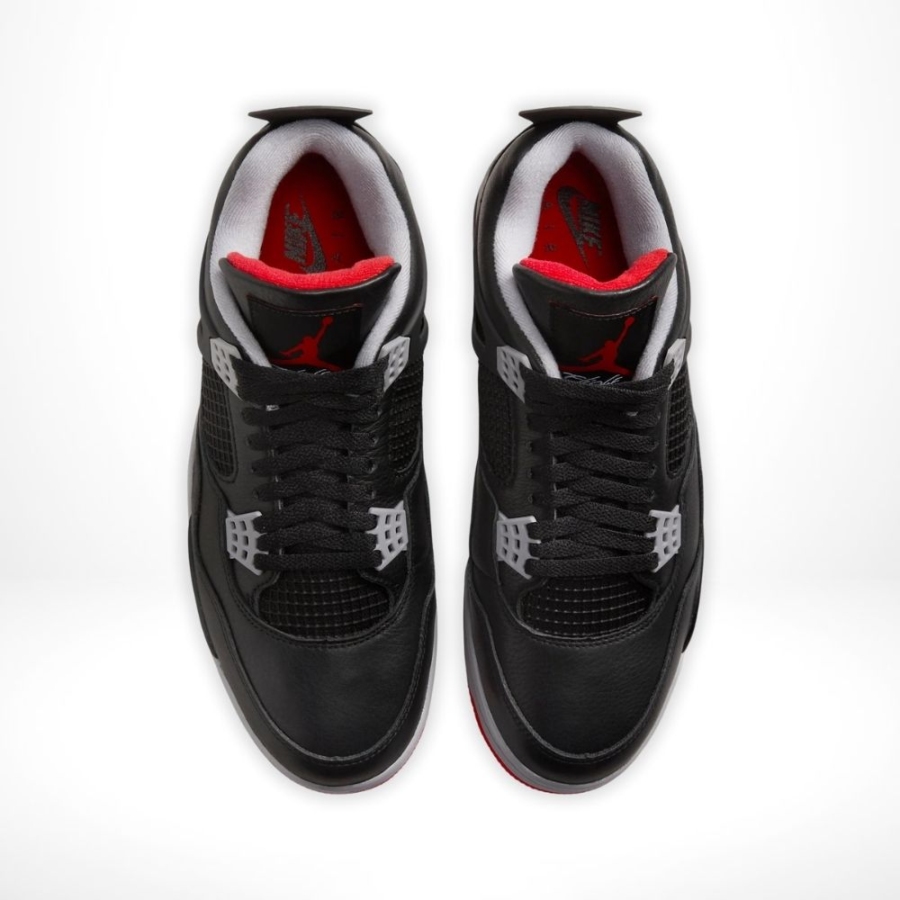 Top-down view of the Air Jordan 4