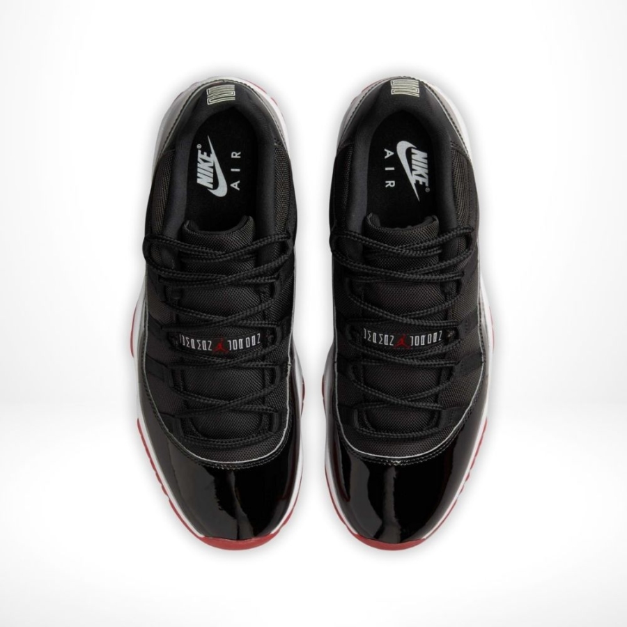 Top-down view of the Air Jordan 11