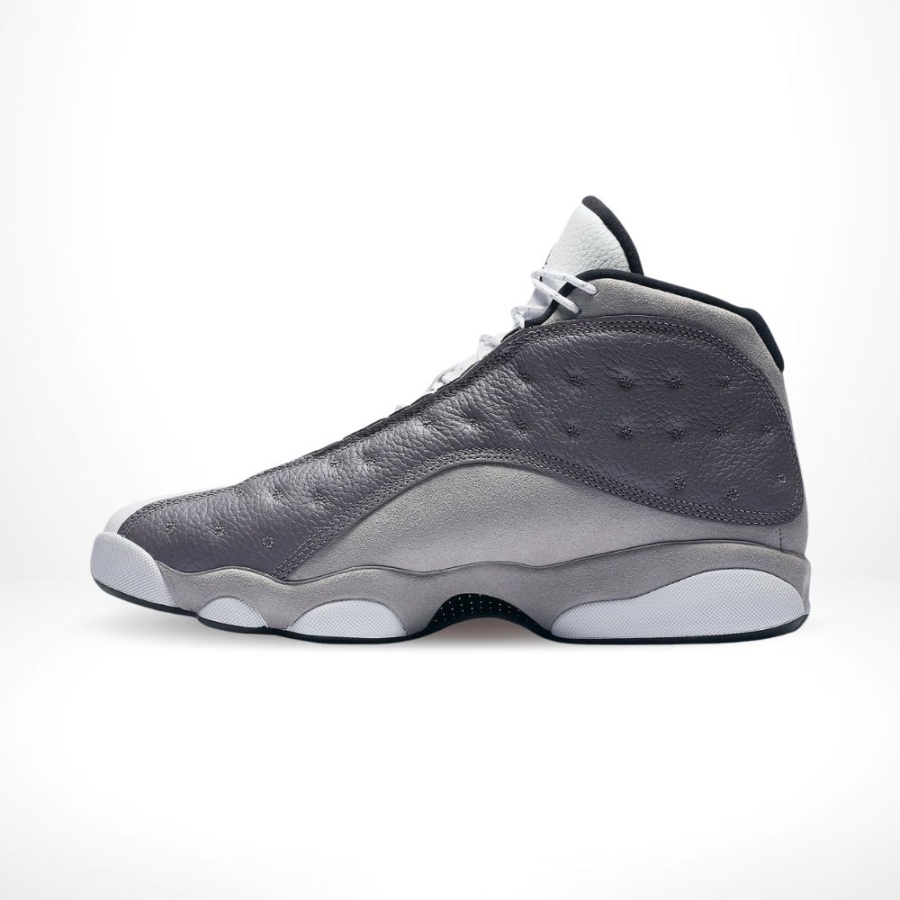 Medial side view of the Air Jordan 13
