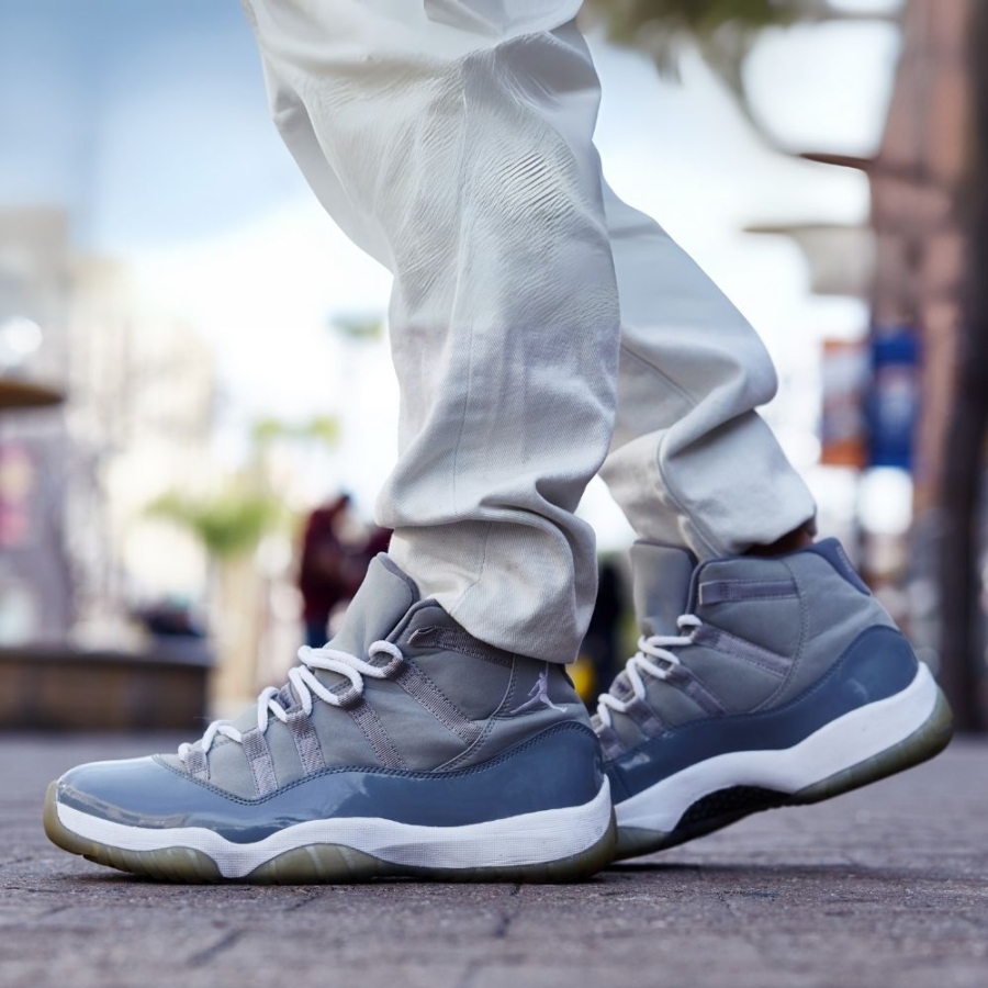 On-foot of the Air Jordan 11