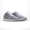 Angled front view of a full pair of Air Jordan 1