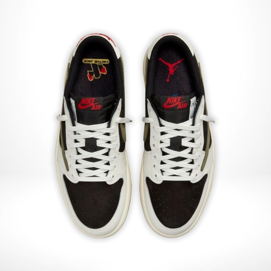 Top-down view of the Air Jordan 1