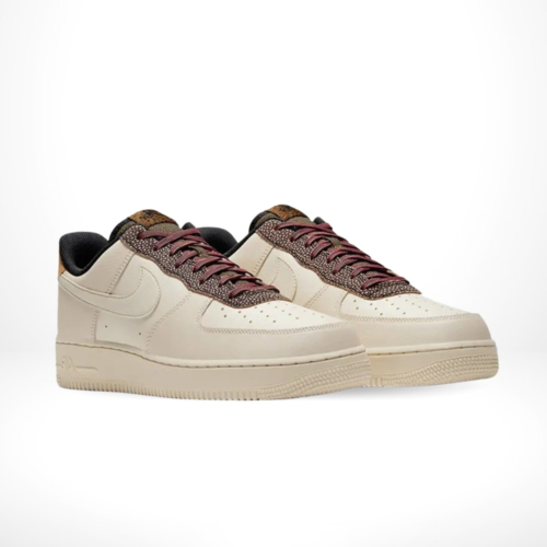 Angled front view of a full pair of Air Force 1