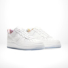 Angled front view of a full pair of Air Force 1