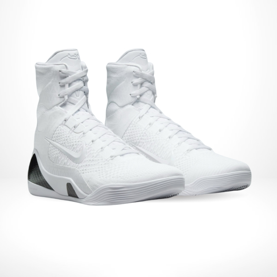 Nike Kobe 9 Elite High Protro Halo White Black - Image 2