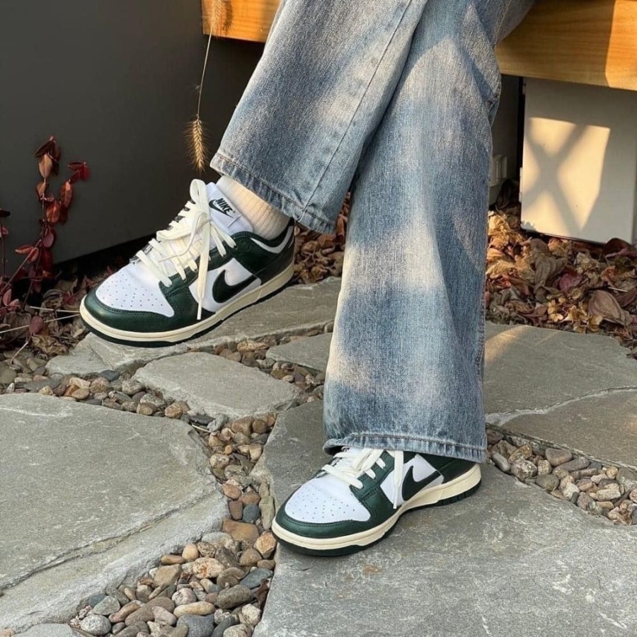 On-foot of the Air Nike Dunk Low