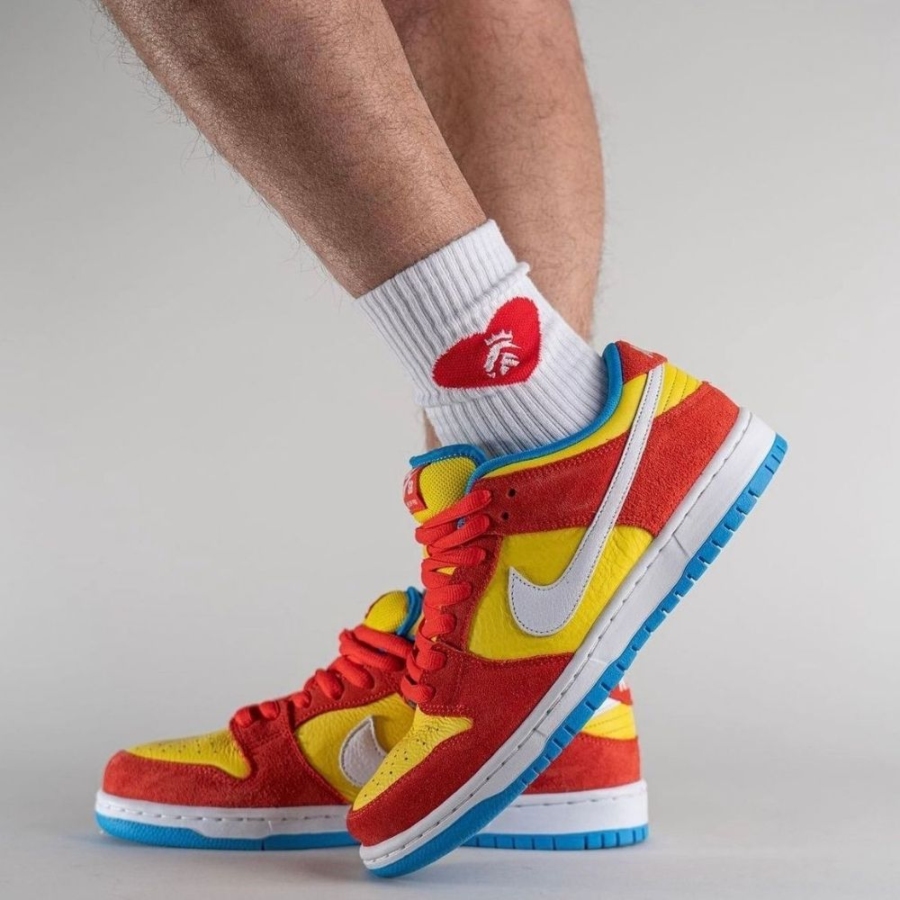 On-foot of the Nike SB Dunk Low