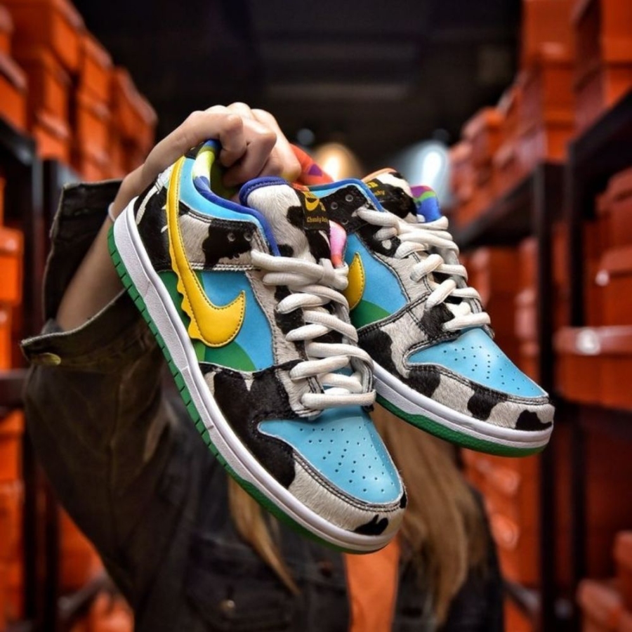 Nike SB Dunk Low Ben & Jerry's Chunky Dunk Low White Lagoon Pulse Black  - Image 7