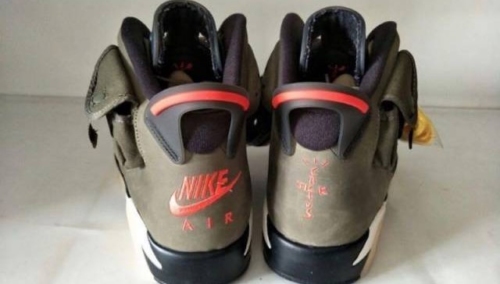 Air Jordan 6 Retro X Travis Scott Olive SP photo review